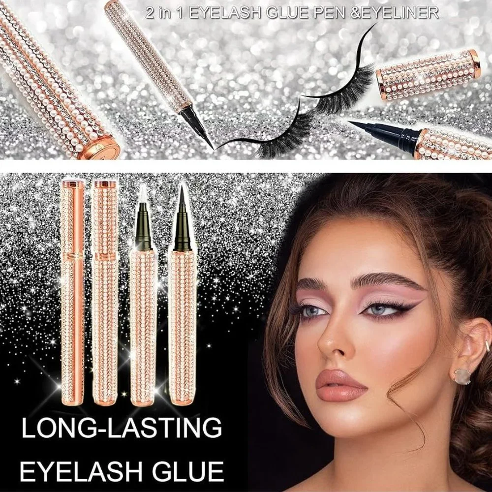 NWT Sparkling Bling Crystal Rhinestone Black Eyeliner Makeup Cosmetics +… - Picture 3 of 8